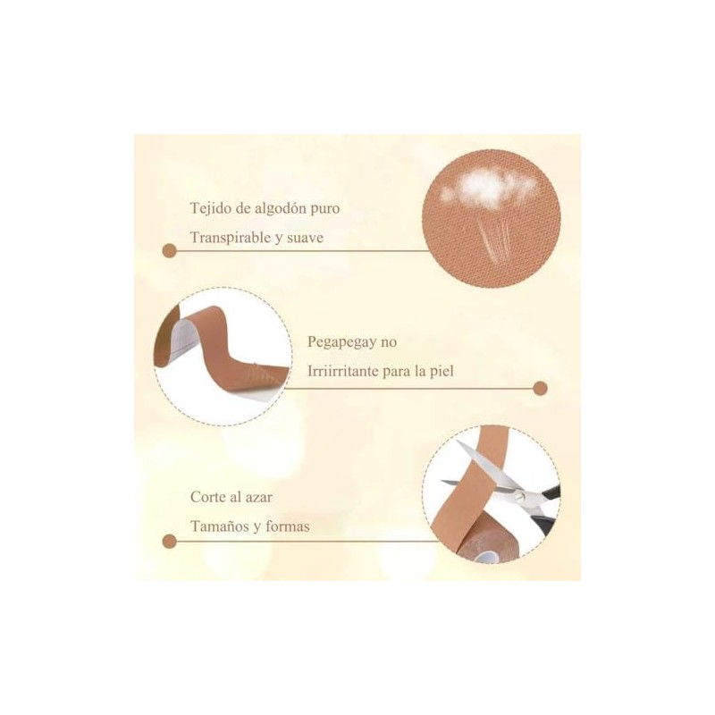 Cinta lifting facial, parches antiarrugas (2.5cm*5m—3pcs)