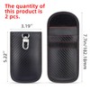 2 Pack Faraday Car Keycase Protective Bag Car rfid Signal