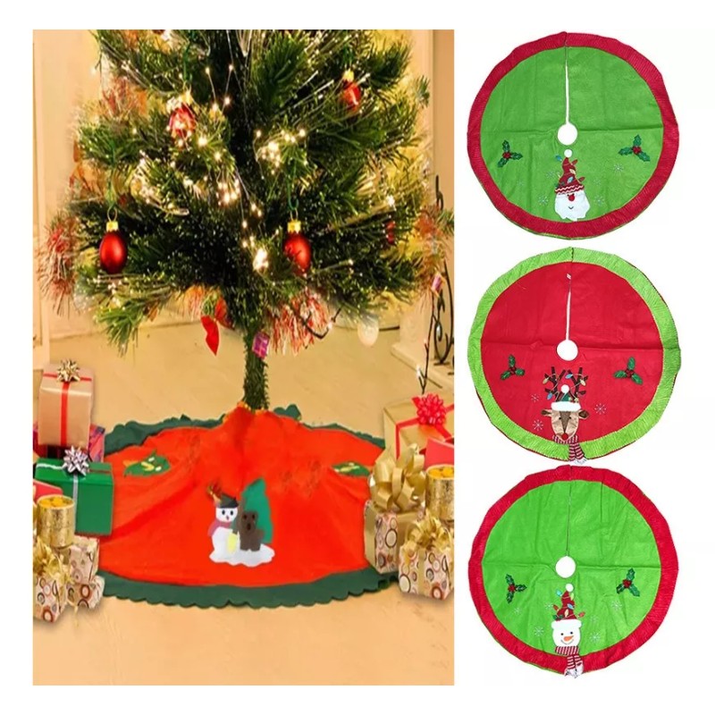 XMAS Tapete 3d Base Pie Arbol Navidad Adornos Regalos Santa