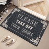 Entryway Please Take Off You Shoes Outdoor Mats with Rubber