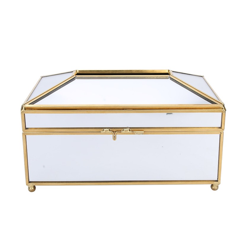 Household Mirror Surface Tissue Box Living Room Makeup Tissue Napkin