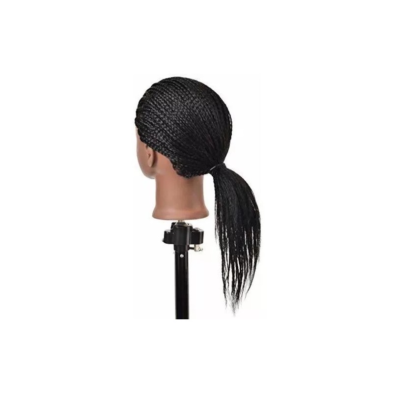 FUAI Maniqui Cabeza Cabello Natural Negro 55 Cm Fuai