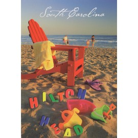 Lunch Money Hilton Head, South Carolina Postcard Pack of 3 Postcards Featuring Hilton Head's Beautiful Beaches, Sunsets Over the Ocean, Alligator Gator on Golf Course