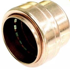 ProLine NEW! MUELLER ProLine PUSH FIT 3/4" CAP, COPPER FITTING, 653-004LW