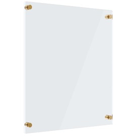 MaxGear Acrylic Dry Erase Board, 18''x24''Clear White Board for Wall, Non-Magnetic Floating White Board for Wall with Marker Holder, Markers and Eraser, for Office, School, Restuarant