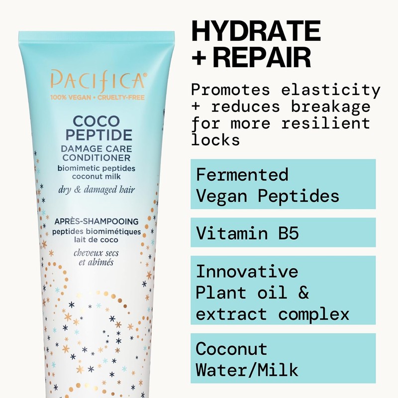 Pacifica 15050 Champú y Acondicionador con Coco y Péptidos –