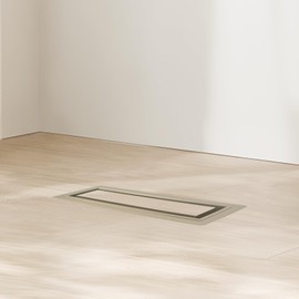 Zion Flush Mount Floor Registers (3" x 10" Stainless Steel)…