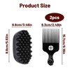 Hair Sponge, 2-Piece Set with Twist King and Afro Sponge