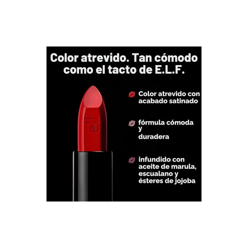 e.l.f. Cosmetics O Face Labial Satinado Effortless Rosa Mauve Suave