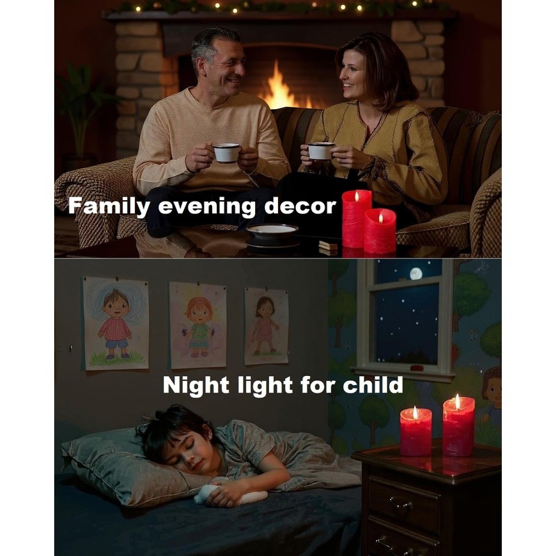 VENTA Flickering Flameless Candles With Remote Control - Led Candles