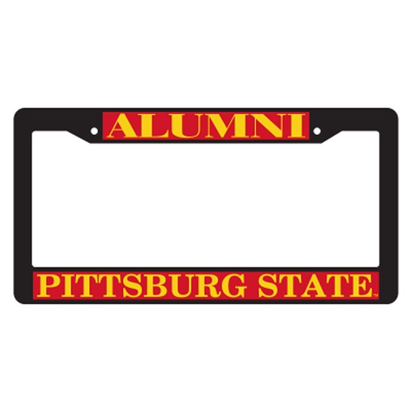 Craftique Pittsburg State (KS) Plate_Frame (BLK Plate Frame PSU Alumni (41036))
