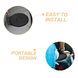 PACKOVE 2pcs Rotating Seat Cushion for Cars Soft Swivel Seat Pad Mobility for and Exit Lightweight and Portable Design for Drives