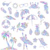 Gosknor Pack of 50 Rainbow Window Stickers, Prism Glass Window