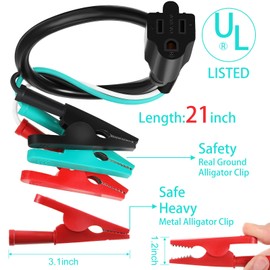 3 Pcs HVAC Adaptor Cord Heavy Duty HVAC Tools Compatible with 69411, Rt250, Et300 and Et310 Digital Circuit Breaker Finder HVAC Tools and Equipment