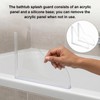 Bremorou 2pcs Splash Guard for Bathtub, Shower Splash Water Guard,
