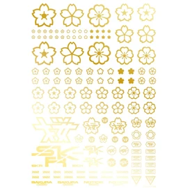 Haikyu Parts SKR-1C-GLD Cherry Blossom Decal, Gold, 1 Piece, Plastic Model Decal