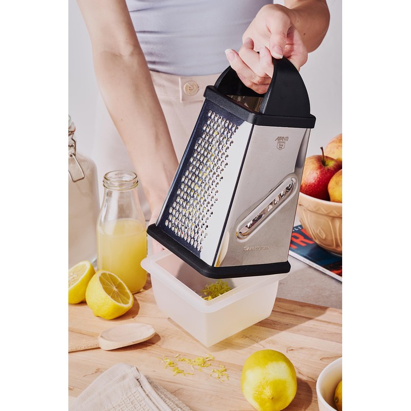 Avanti 4 Sided Stainless Steel Box Grater with Storage Box