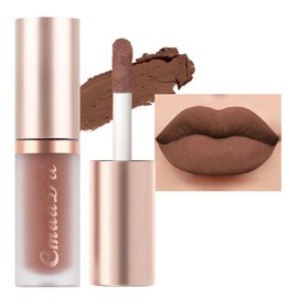 evpct 1Pcs Brown Matte Liquid Lipstick Lip Gloss Glossy Set for Black Women 24 Hour Silky Velvet Lipstick labiales matte larga duracion mate 24 horas originales 02#