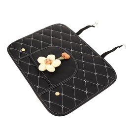 Kisangel Auto Seat Back Kick Protector for Durable Leather Car Seat Mat Wear Resistant Backseat Protector Easy Installation for Family Travel