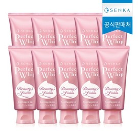 SENKA 센카 퍼펙트휩 콜라겐 워시 클렌징폼 120g 10개 SENKA Perfect Whip Collagen Wash Cleansing Foam 120g 10 Pieces
