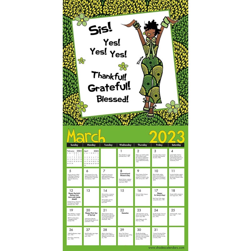 2023 Be Your Own Insp-HER-ation African American Wall Calendar, 12