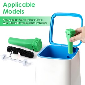 Saillong 4 Packs CPAP Filter Replacement Kit for SC2, with Check Valve Kit Replacement CPAP Cleaning Device and Spare Carbon Filter