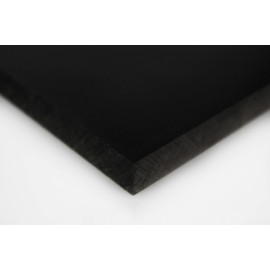 Ethylglide Black 24" x 48" x 1/4" HDPE Sheet (High Density Polyethylene) Plastic Polymer PVC. Great for DIY Projects and Cutting Boards and Marine Board Applications. Nominal Cut Within +(-)1/8"