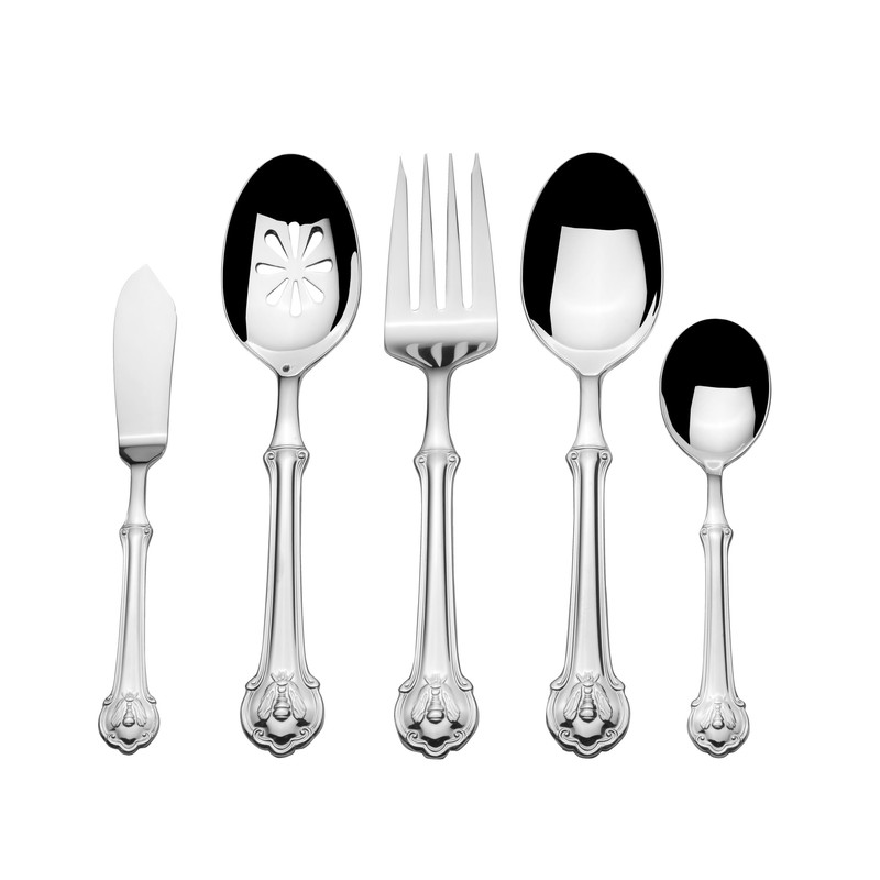 Wallace Napoleon Bee 5 Piece Stainless Steel Hostess Serving Set