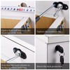2Pcs Cabinet Lock Zinc Alloy Furniture Drawer Wardrobe File Lock