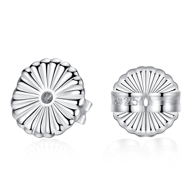 925 Sterling Silver Hypoallergenic Secure Earring Backs (4pcs)