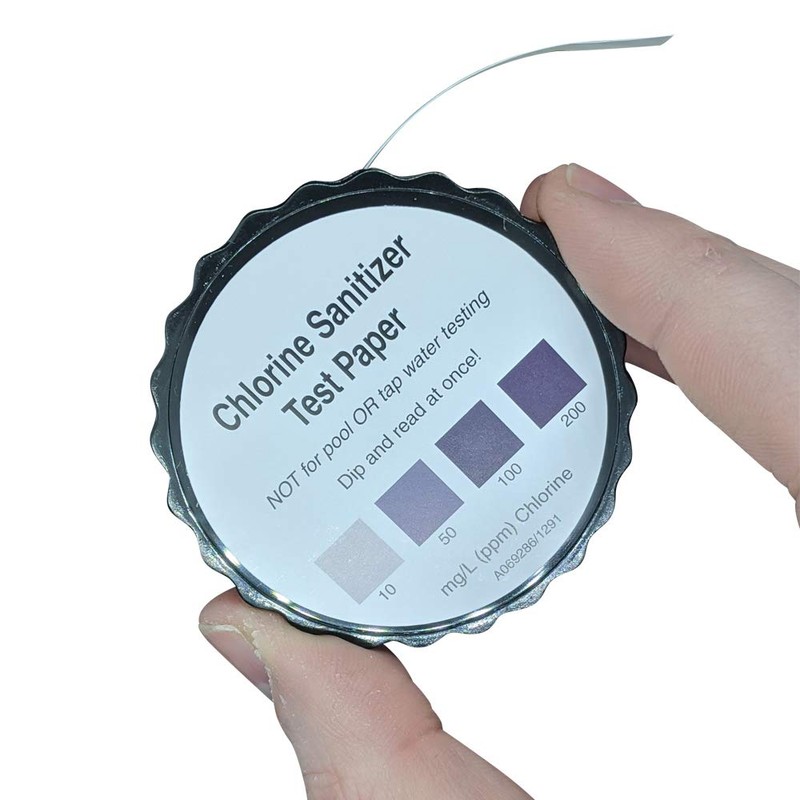 Chlorine Sani Test Strips for Food Service Restaurant Sanitizer Bleach