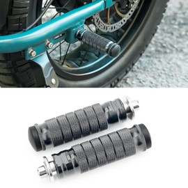 YIBEICO Foot Pegs for Super 73 S2/ZX/RX/S Adventure Series, Titanium-Coloured Passenger Non-Slip Passenger Footrest Pegs, Rearsets Foot Rest Pegs Pedals, Accessories for Super 73 (Titanium-Coloured)