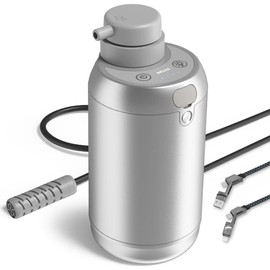 Upgraded Electric Portable Water Purifier - Advanced 6-Stage Filtration, Phone Charger, 4-in-1 Charging Cable, Lightweight Water Filter for Hiking, Camping, Survival, Emergency Preparedness. White