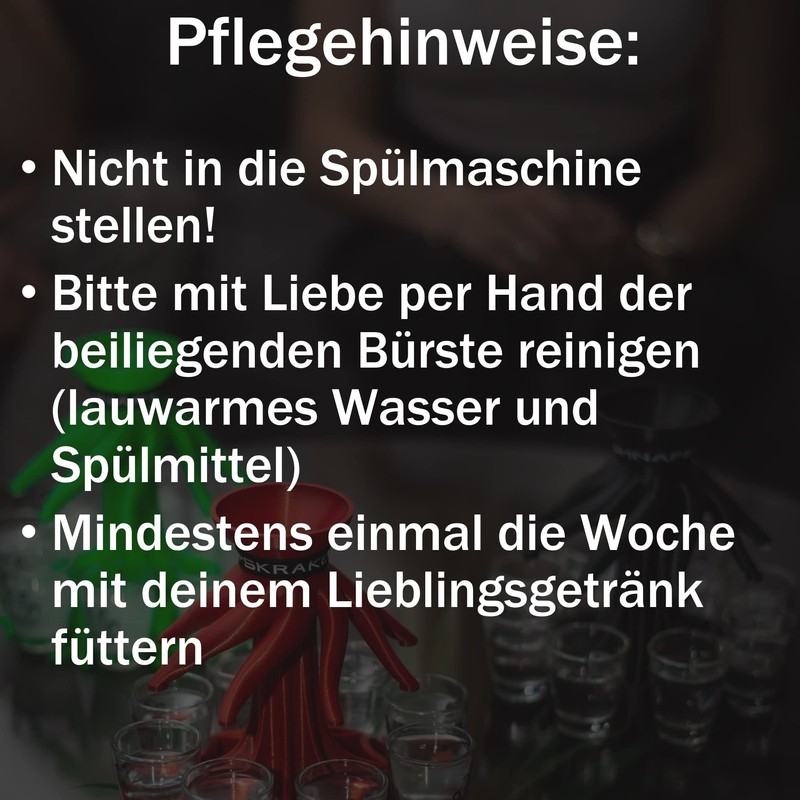 Schnapskrake® The Original Shot Distributor for 8 People, Made in