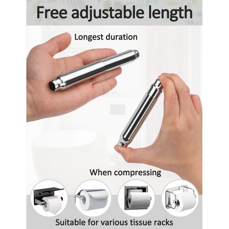 Toilet Paper Holder Roller Replacement, Stainless Steel Toilet Paper Roller