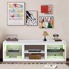 Vaczon TV Stand for 75" TVs, 66" LED Entertainment Center