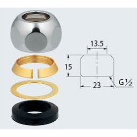 Kakudai 7862 Stop Faucet Water Supply Pipe Fixed Nut