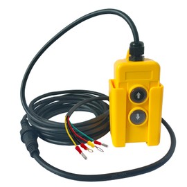 Bigorenda 4 Wires Dump Trailer Remote Control Switch DC 12V for Double Acting Hydraulic Pump Power Unit, 15FT Cable, Remote Controller for Truck Tipper Lift Gate Hoist Cranes Wrecker