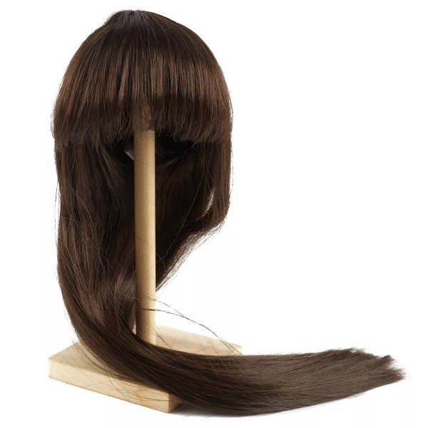 Monique Modacrylic Medium Brown Slumber 14"-15" Doll Wig with Bangs
