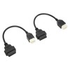 2PCS 6 Pin OBD‑OBD2 Motorcycle Diagnostic Scanner Cable Replacement for