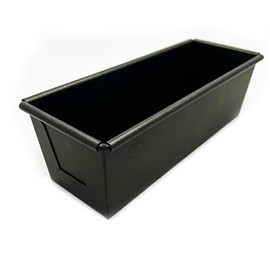 Matsunaga Manufacturing MB Teflon Treated Mini Food Pound Mold, 7.1 inches (18 cm), Black