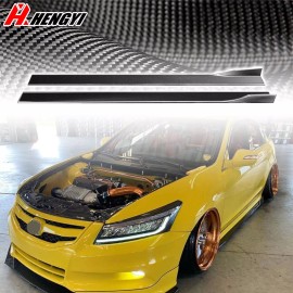 Unbranded CARBON LOOK SIDE SKIRT EXTENSION SPLITTER ROCKER FOR HONDA ACCORD 2008-2012