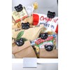Kikkerland Cat Bag Clips, Set of 6,Black