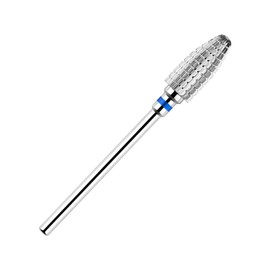 BNG 5 in 1 Carbide Nail Drill Bit Cuticle Remove Acrylic Nails Professional 3/32" Electric Nail Drill Tungsten Steel Bits Manicure Pedicure Professional Salon Tool, Medium, Silver