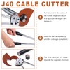 Knoweasy Heavy-Duty Ratcheting Cable Cutters: Efficient J40 Wire Cutter for