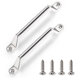 Lawei 2 Piece RV Grab Door Handle, Heavy Duty 304 Stainless Steel Metal Grab Bars, Entry Door Assist Bar, Grab Pull Handles for RV, Trailer, Camper, Cargo Trailer, Automotive, Boat, Come with Screws