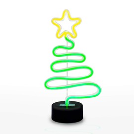 Gift Republic Festive Christmas Tree Neon Light, 29 x 15.5 x 8.5 cm