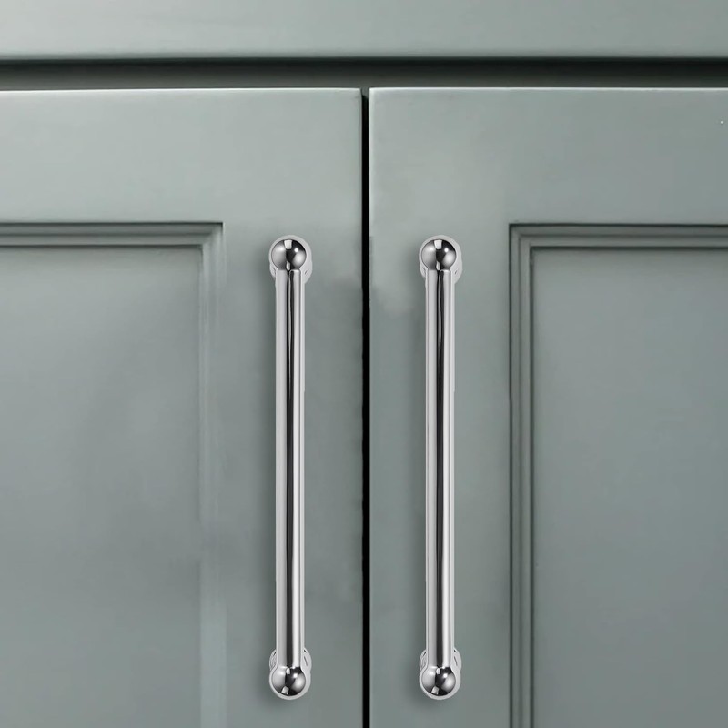 CABDM 4 Inch 10 Pack Solid Kitchen Cabinet Handles Heavy