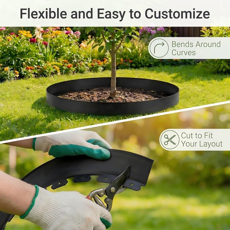 BABL LIFE Landscape Edging Kit, 40 FT x 2 Inch,