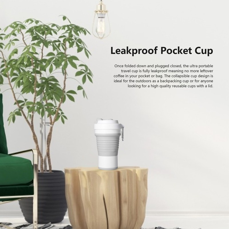 Collapsible Travel Cup Portable Silicone Folding Cup Expandable Drinking Cup